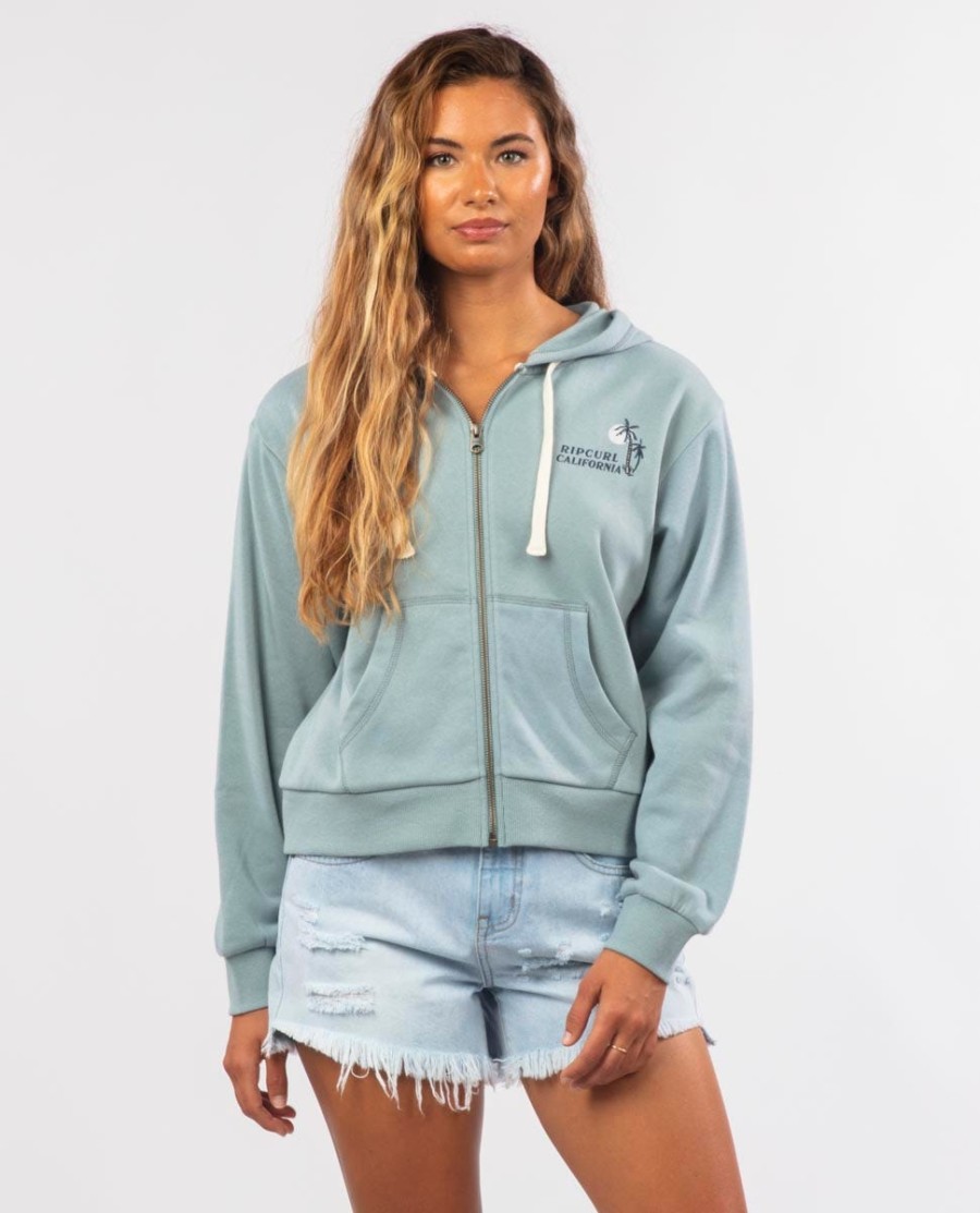 diamond bay desso zip através fleece hood