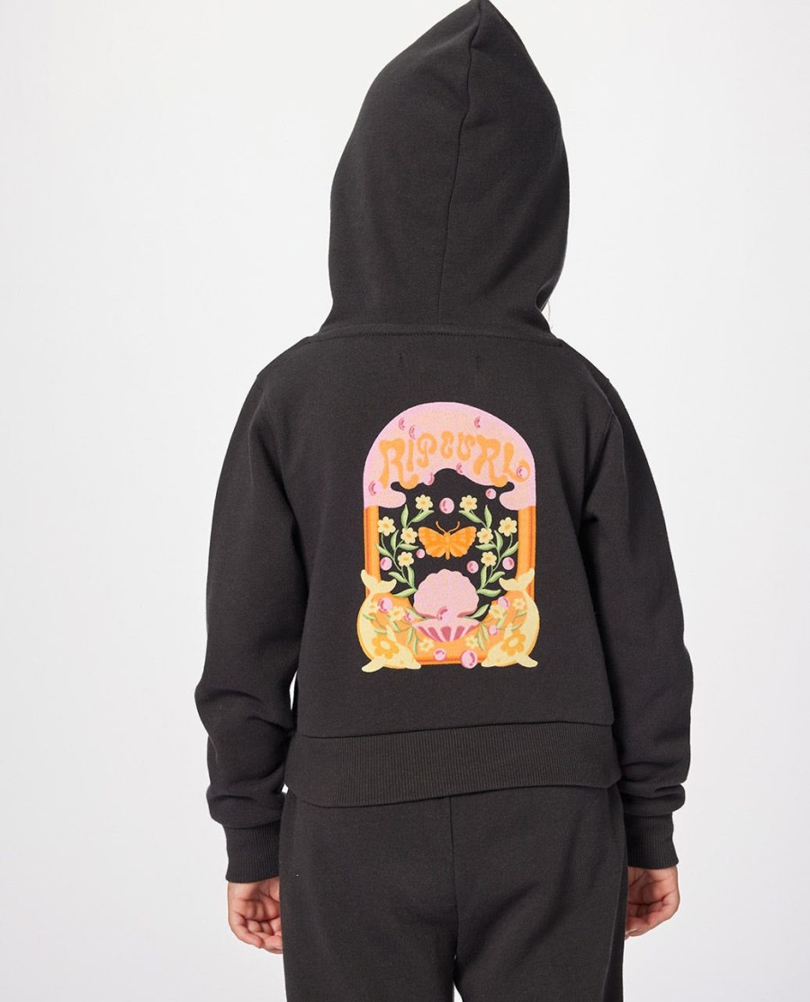 rainbow tropics hoodie-meninas 1- 8 anos
