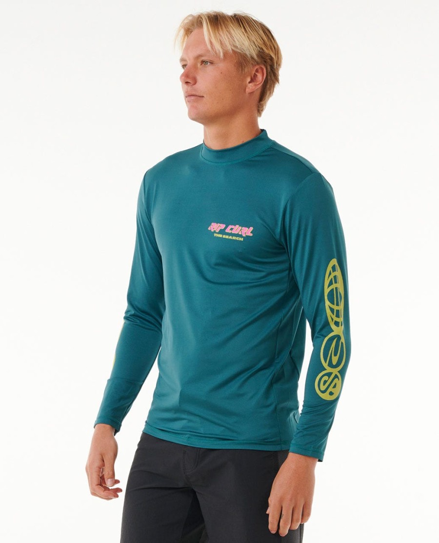 quest lockup uv manga comprida rash vest