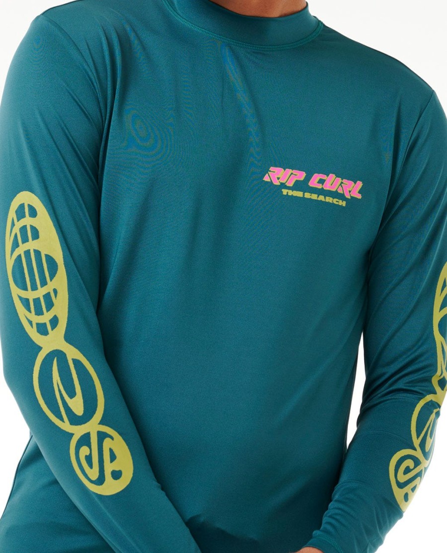 quest lockup uv manga comprida rash vest