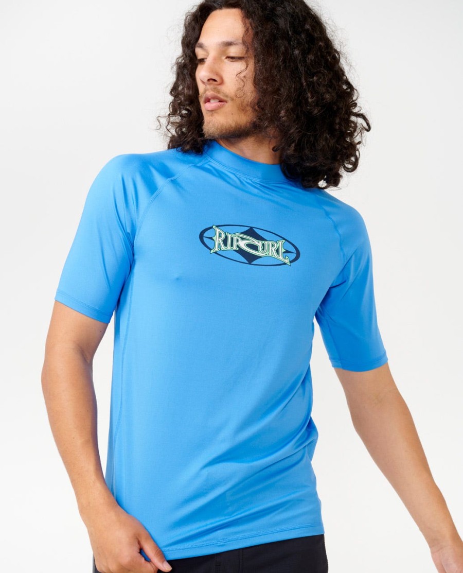 heritage oval upf manga curta rash guard