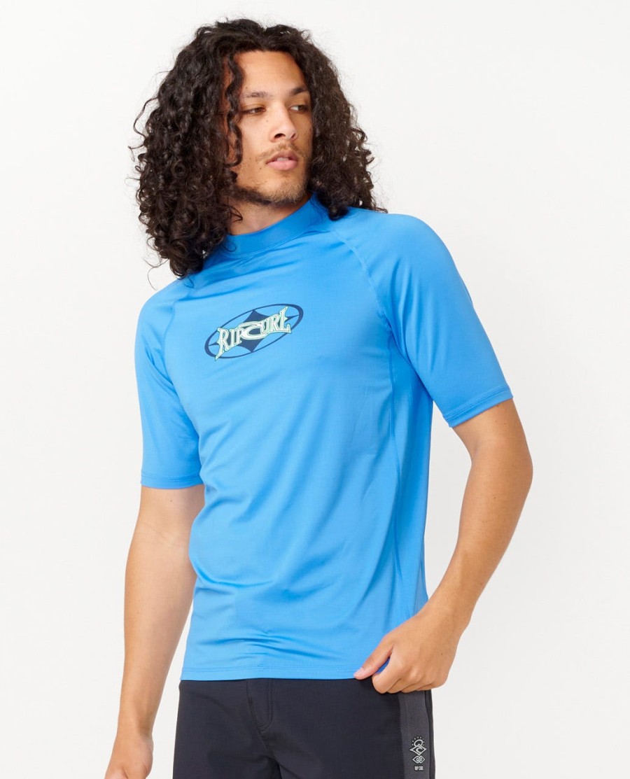 heritage oval upf manga curta rash guard