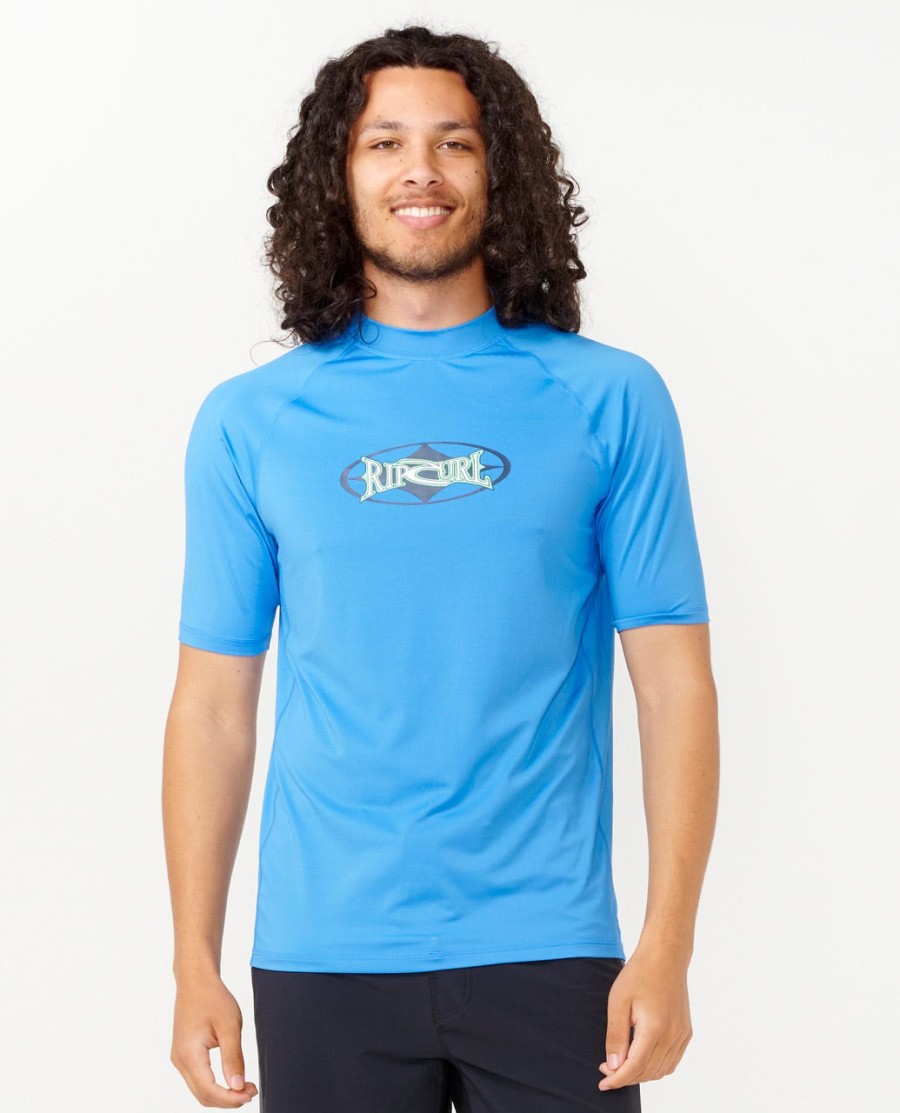 heritage oval upf manga curta rash guard