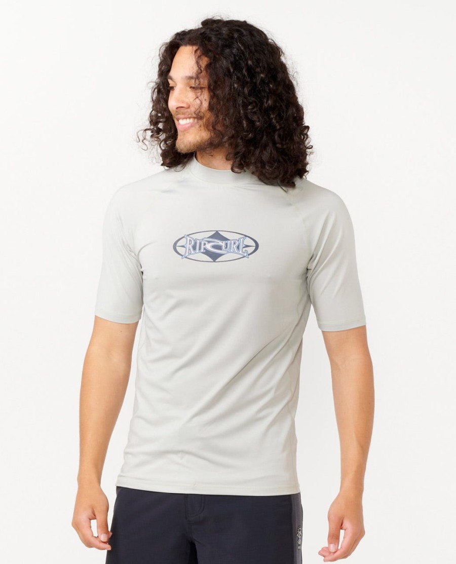 heritage oval upf manga curta rash guard