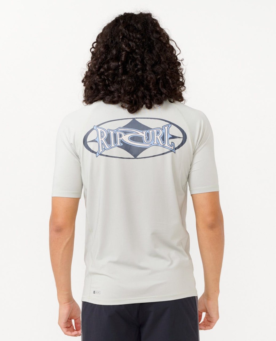 heritage oval upf manga curta rash guard