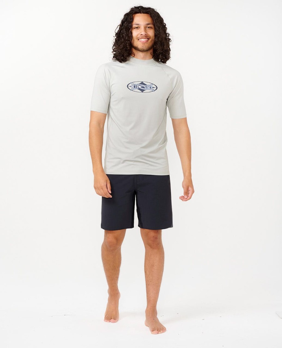 heritage oval upf manga curta rash guard