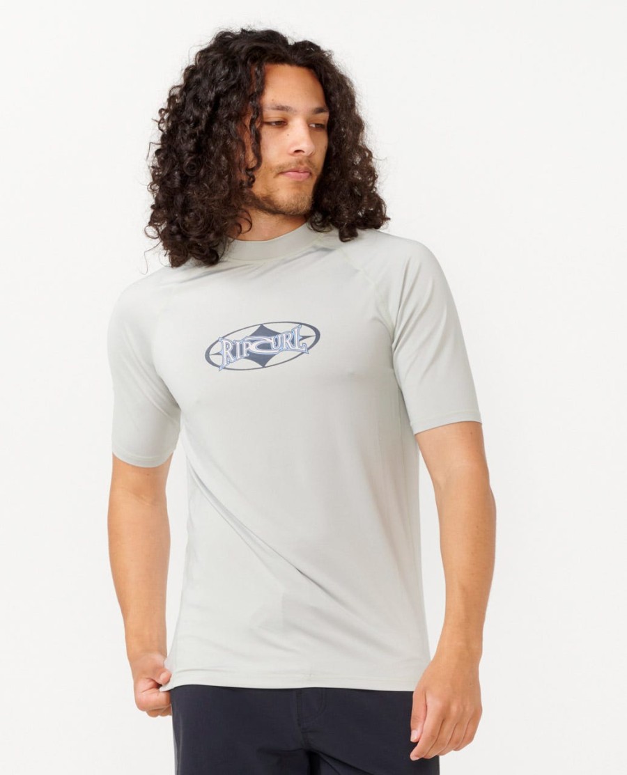 heritage oval upf manga curta rash guard
