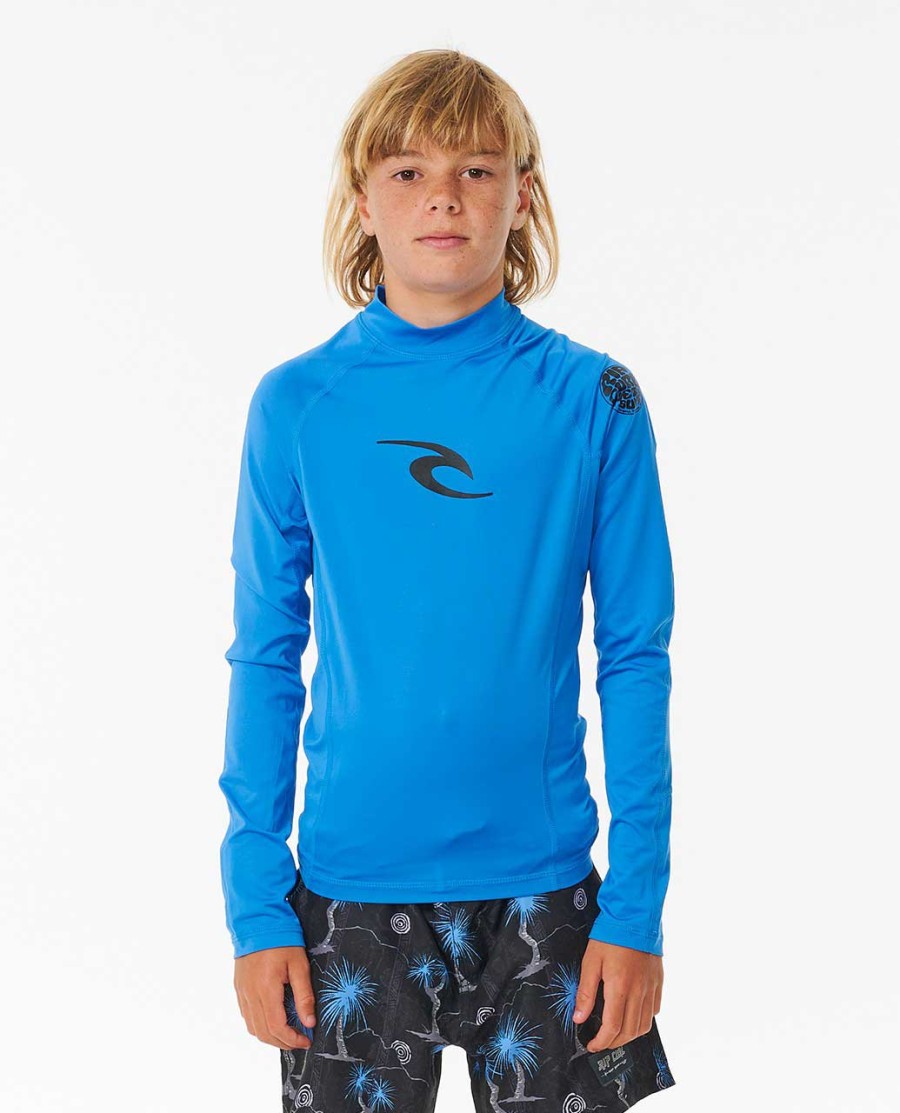 brand wave uv rash guard manga comprida-rapaz 8-16 anos