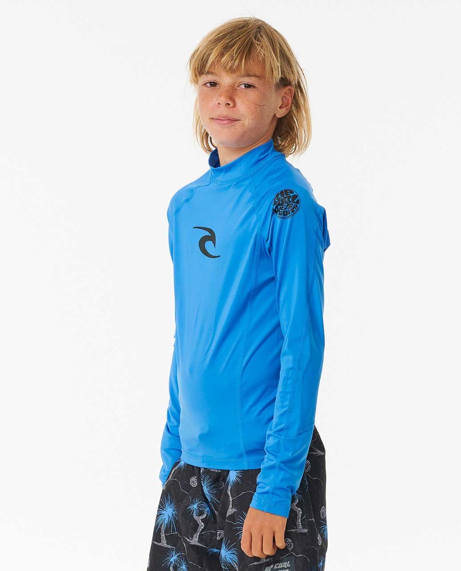 brand wave uv rash guard manga comprida-rapaz 8-16 anos