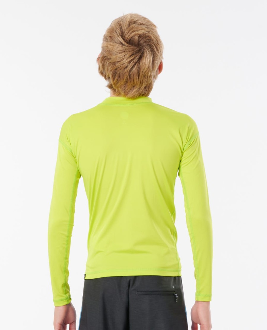 crianças corpo manga comprida upf tee rash guard-meninos 8-16