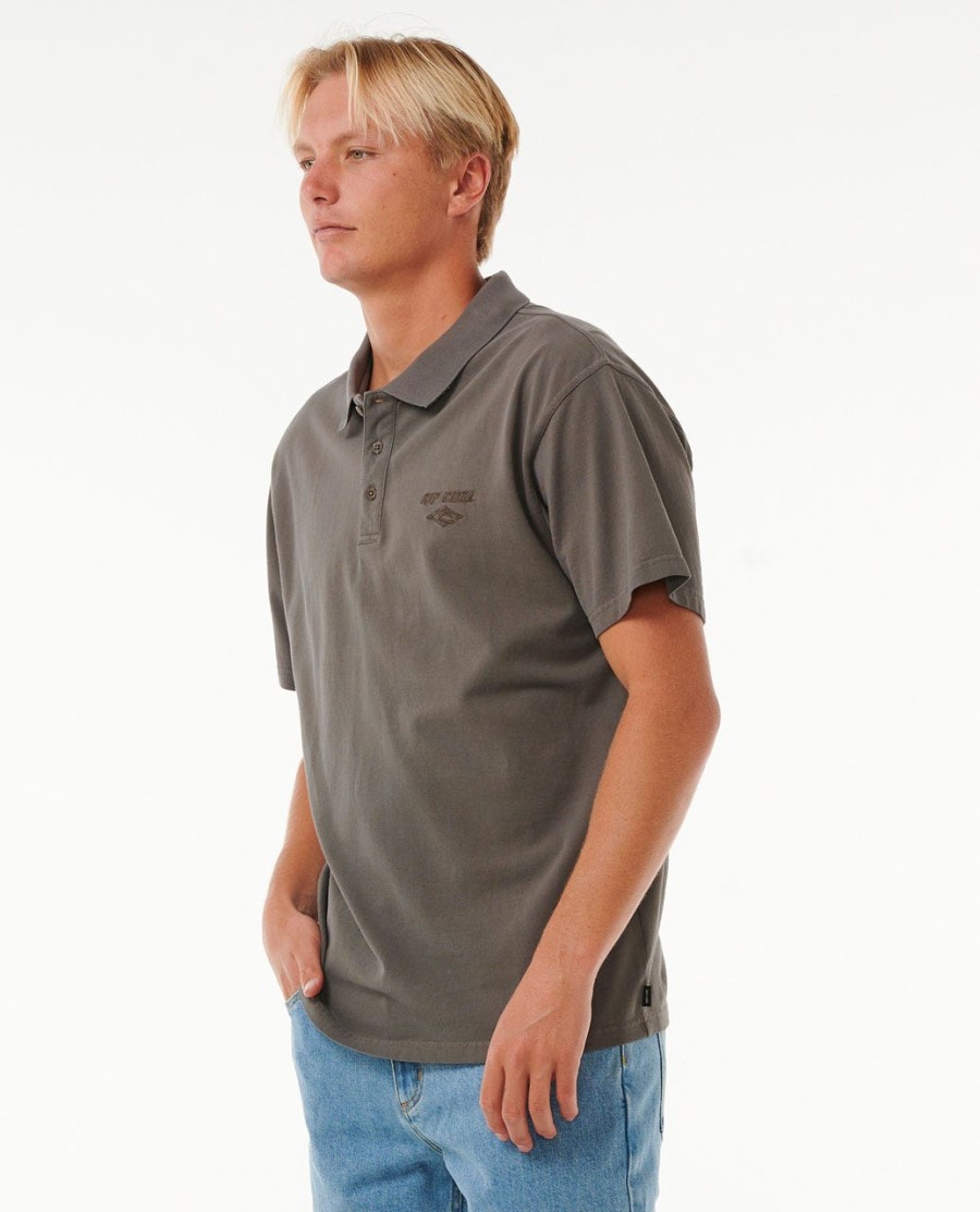 fade out embroid camisa polo