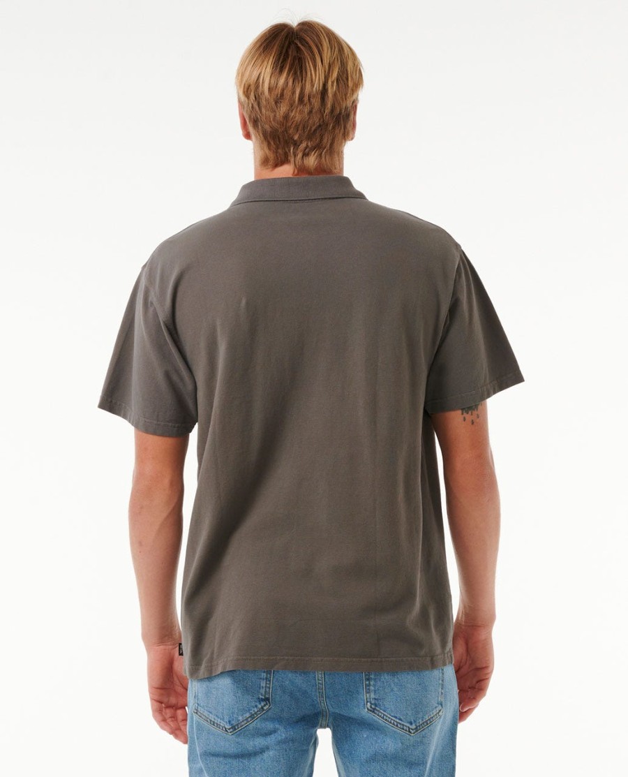 fade out embroid camisa polo