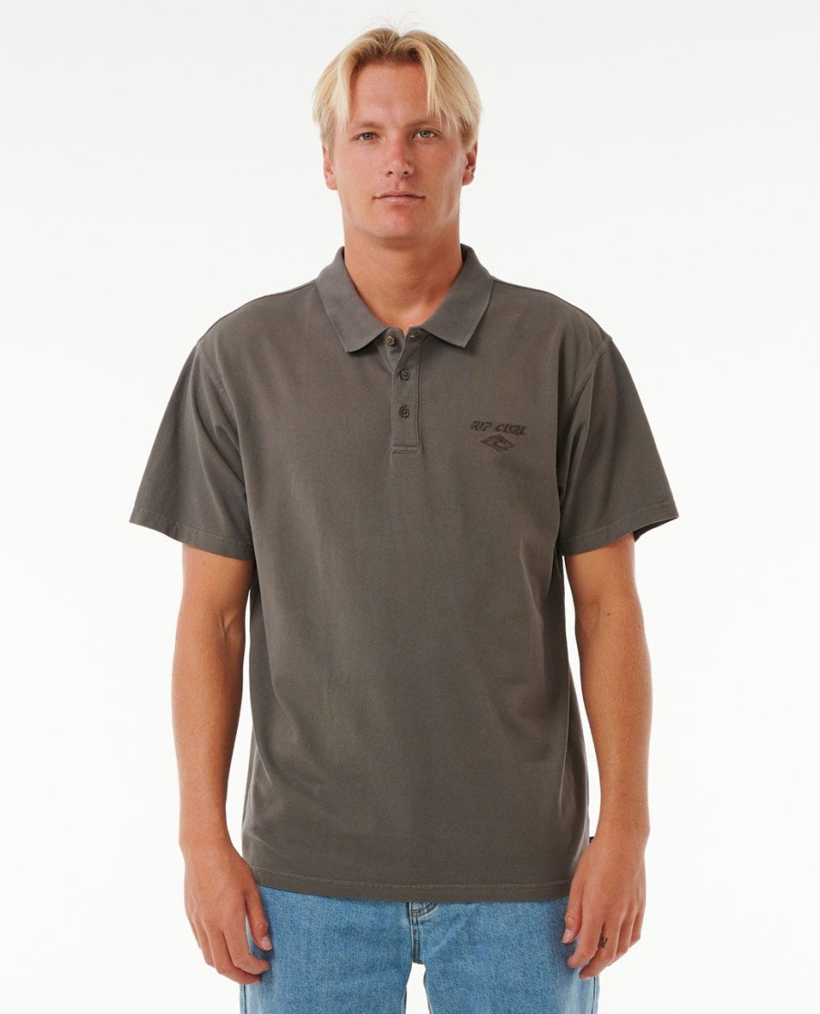 fade out embroid camisa polo