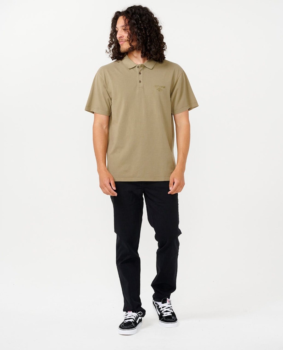 fade out embroid camisa polo