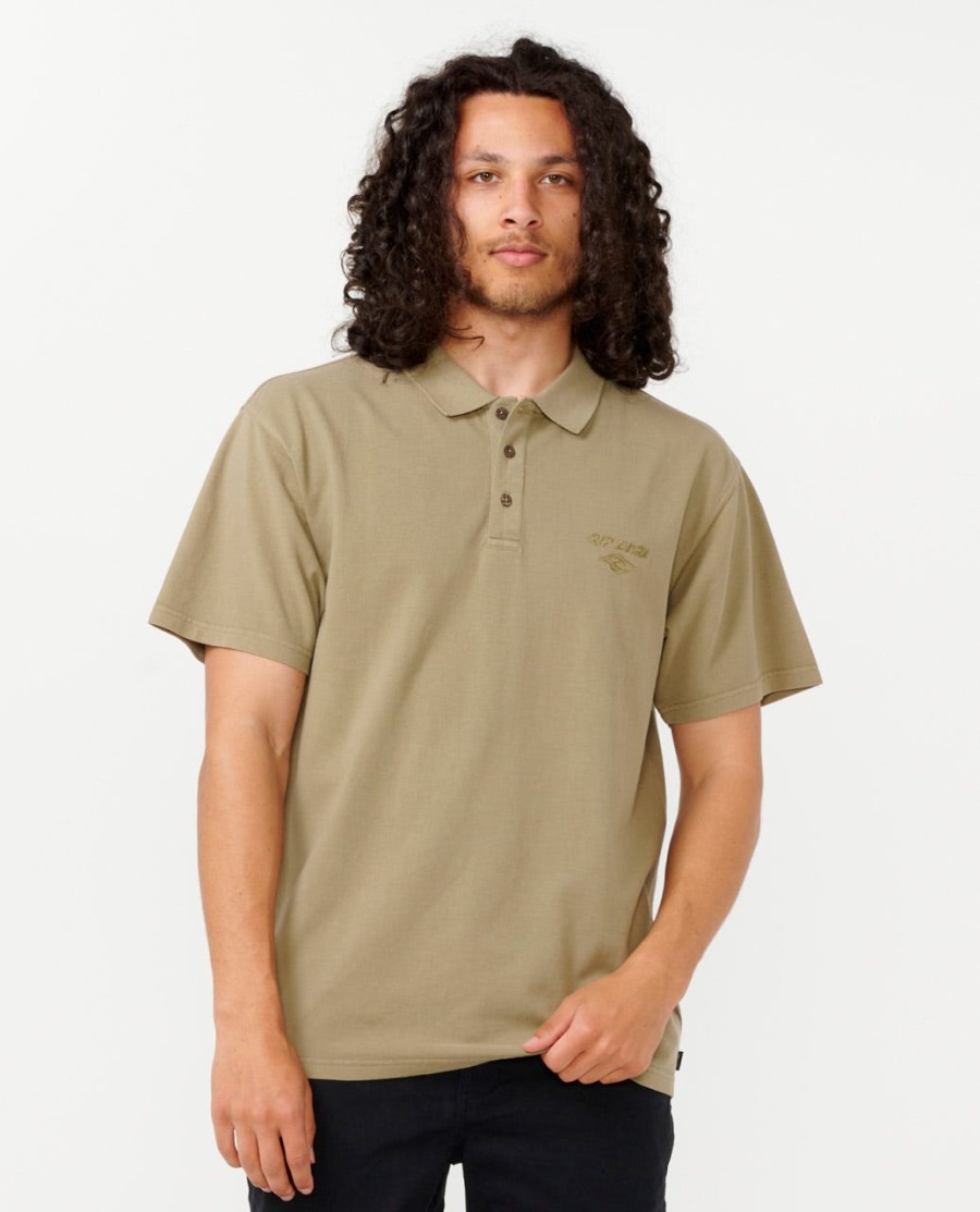 fade out embroid camisa polo