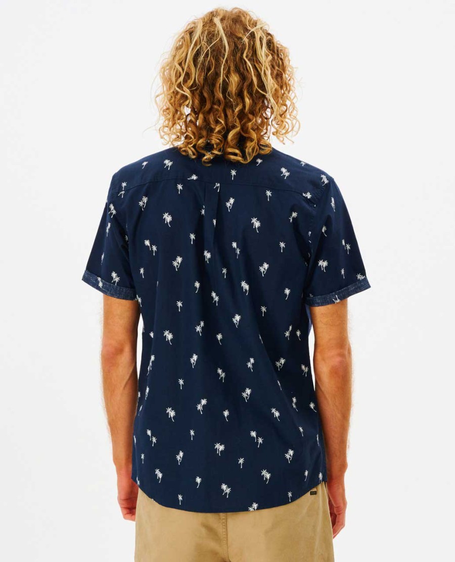 camisa manga curta paradise palms