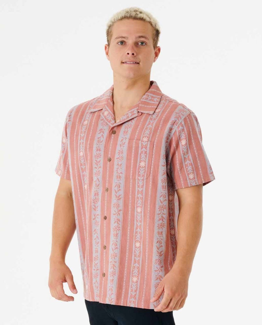 topanga vert stripe camisa manga curta