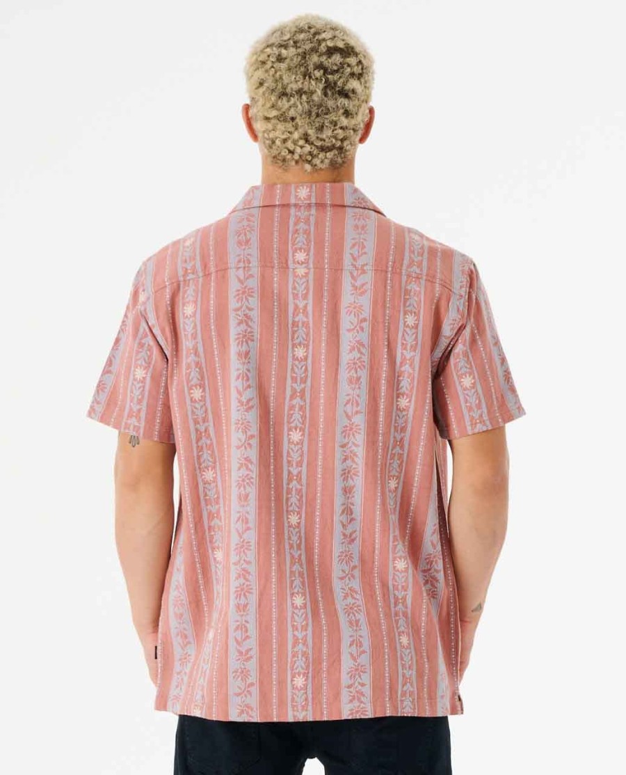 topanga vert stripe camisa manga curta