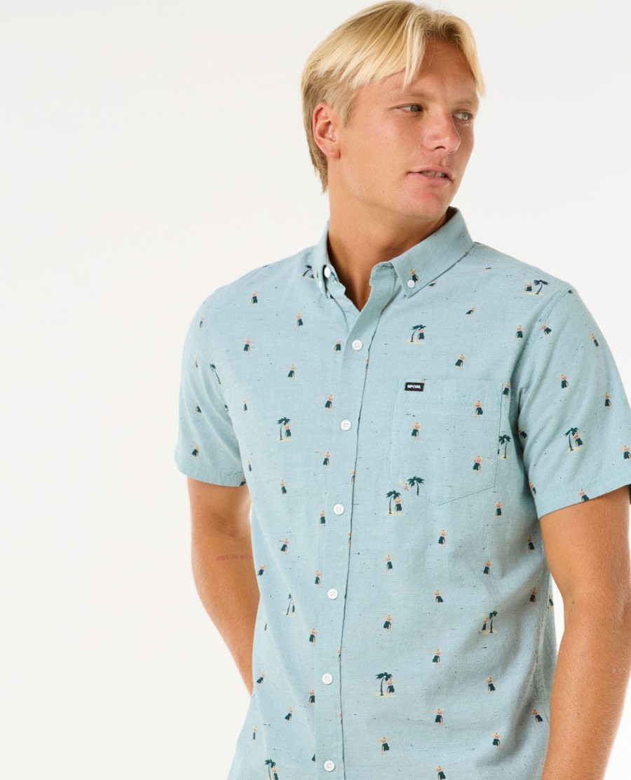 camisa manga curta hula breach