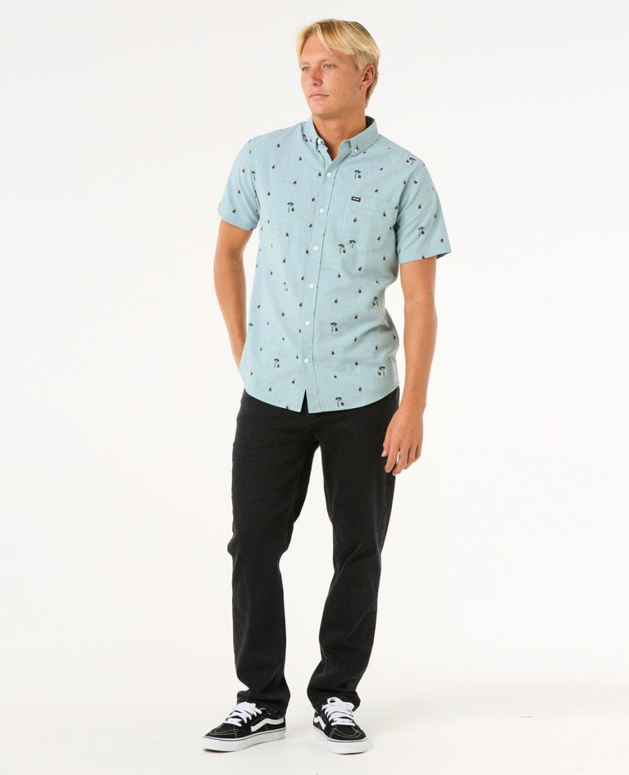 camisa manga curta hula breach