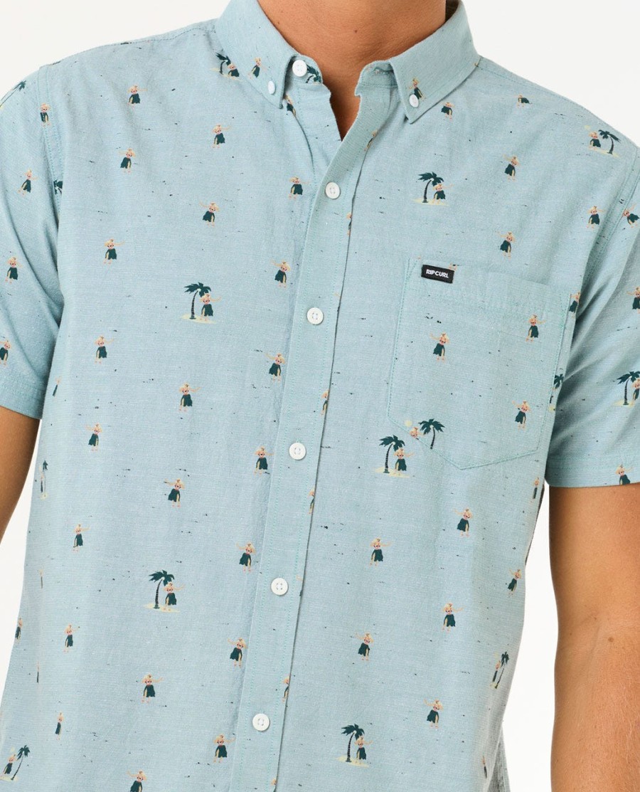 camisa manga curta hula breach