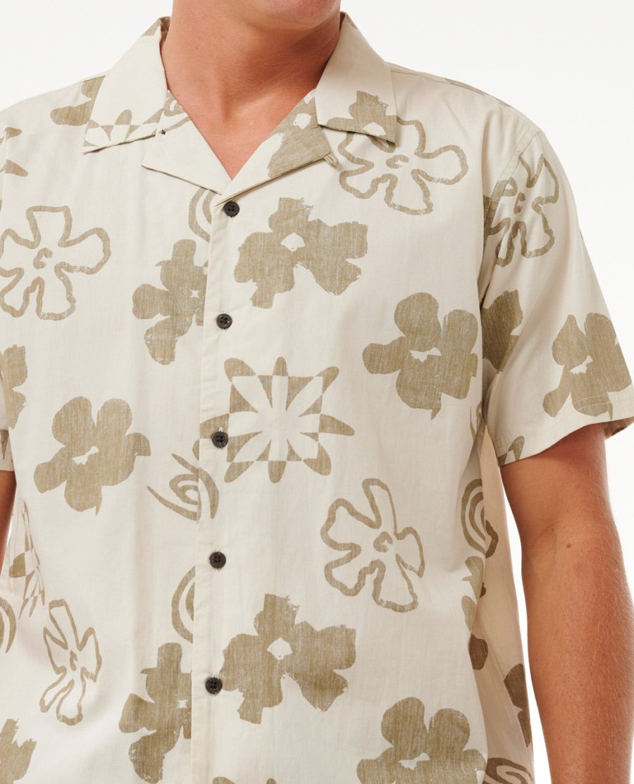 Água salgada cultura manga curta camisa