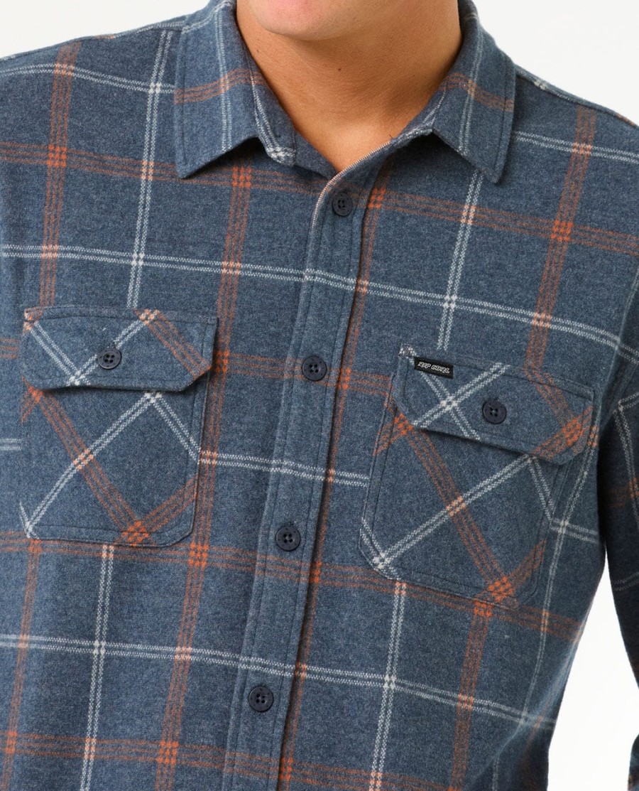 camisa manga comprida grade