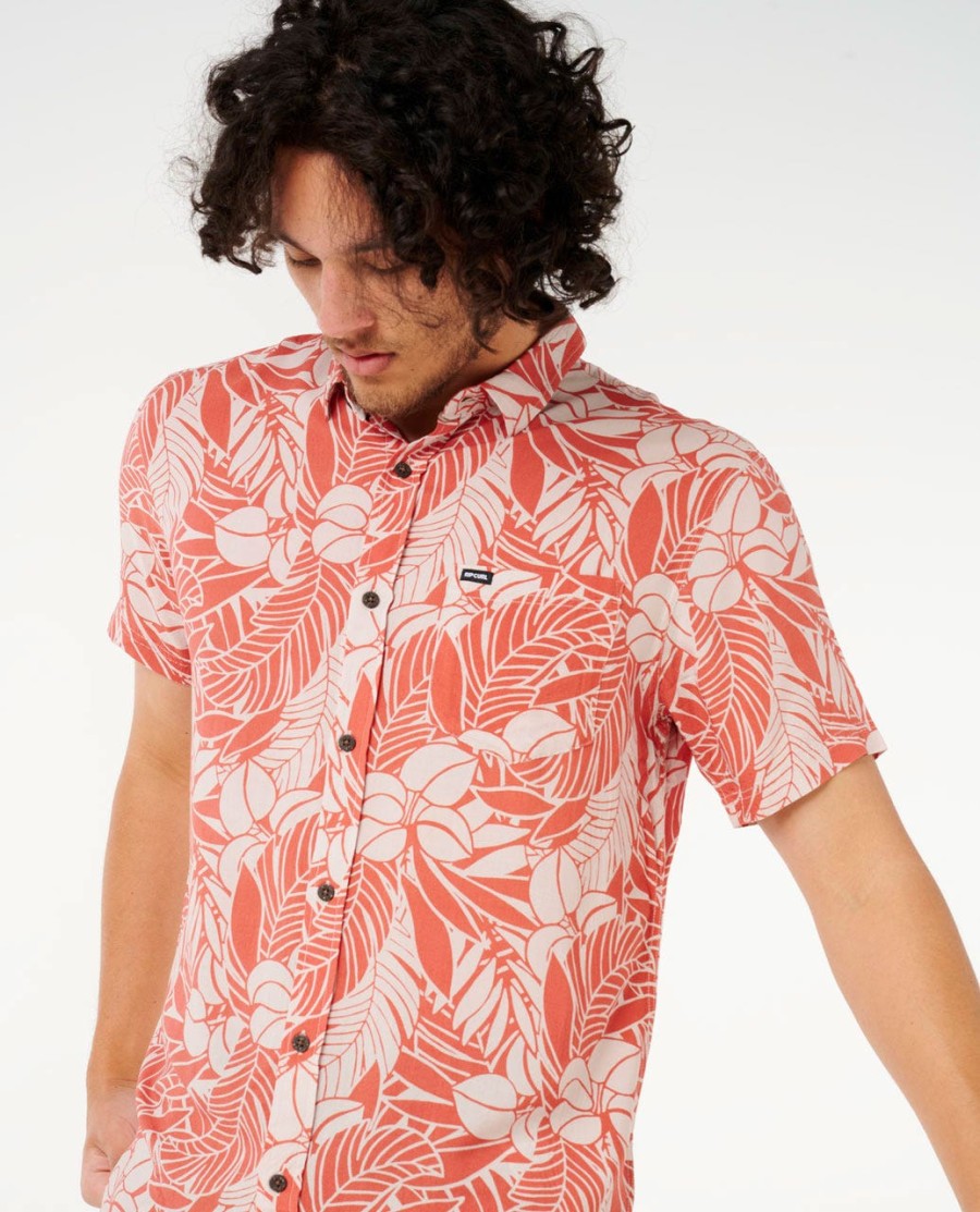 camisa manga curta floral fun times
