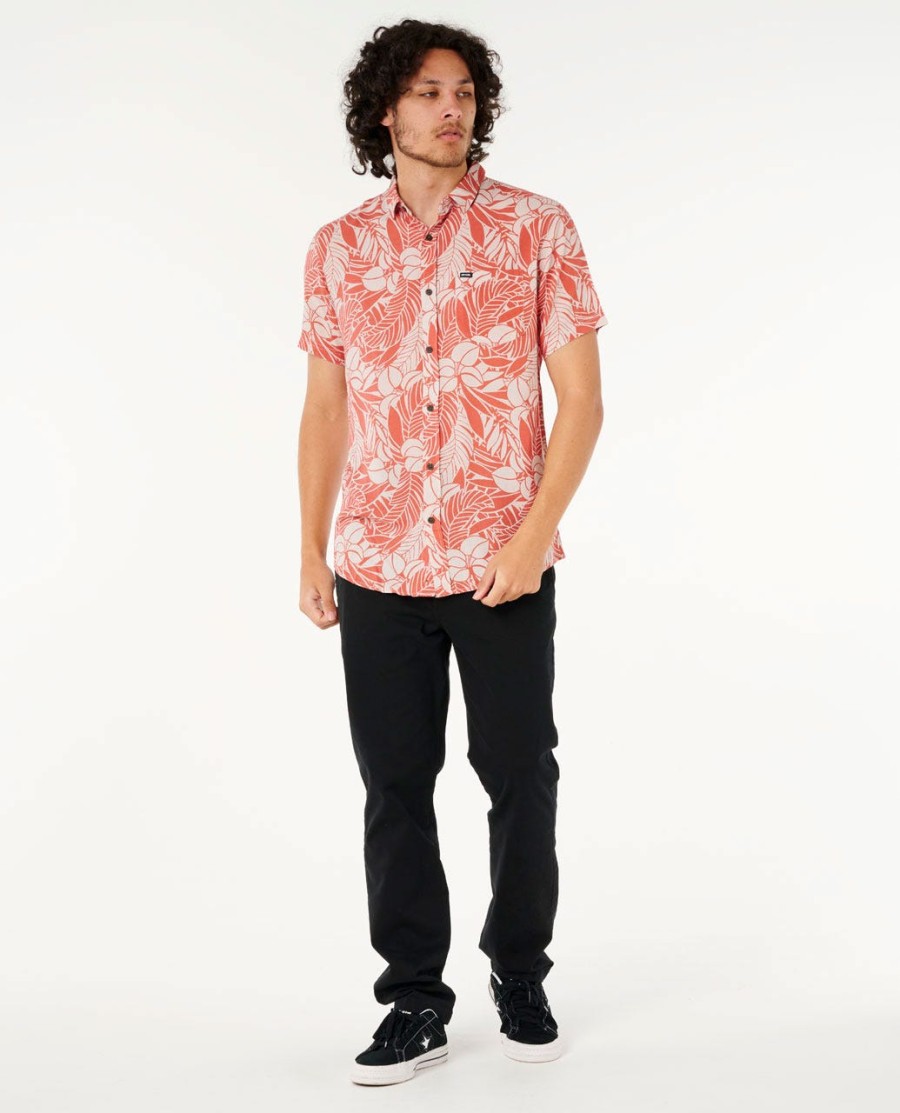 camisa manga curta floral fun times