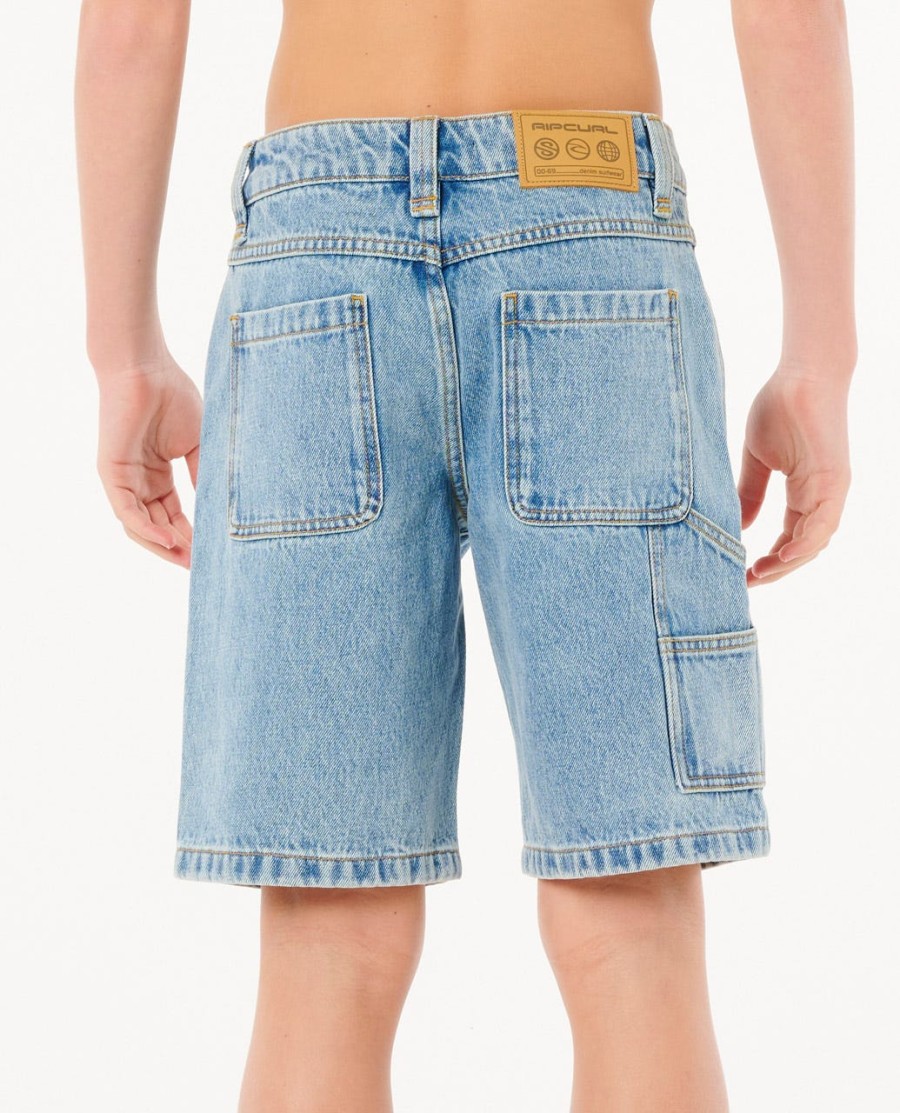 hyped up 20 quot walkshort denim-crianças 8-16 anos