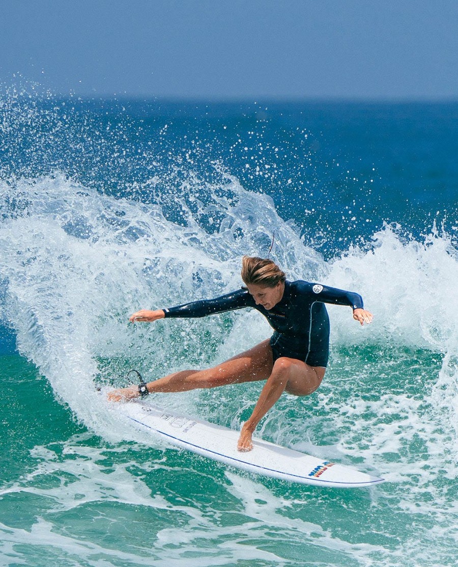 steph gilmore g-bomb 1.5mm manga longa zip traseira boa cobertura springsuit