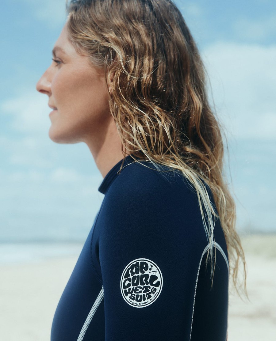 steph gilmore g-bomb 1.5mm manga longa zip traseira boa cobertura springsuit