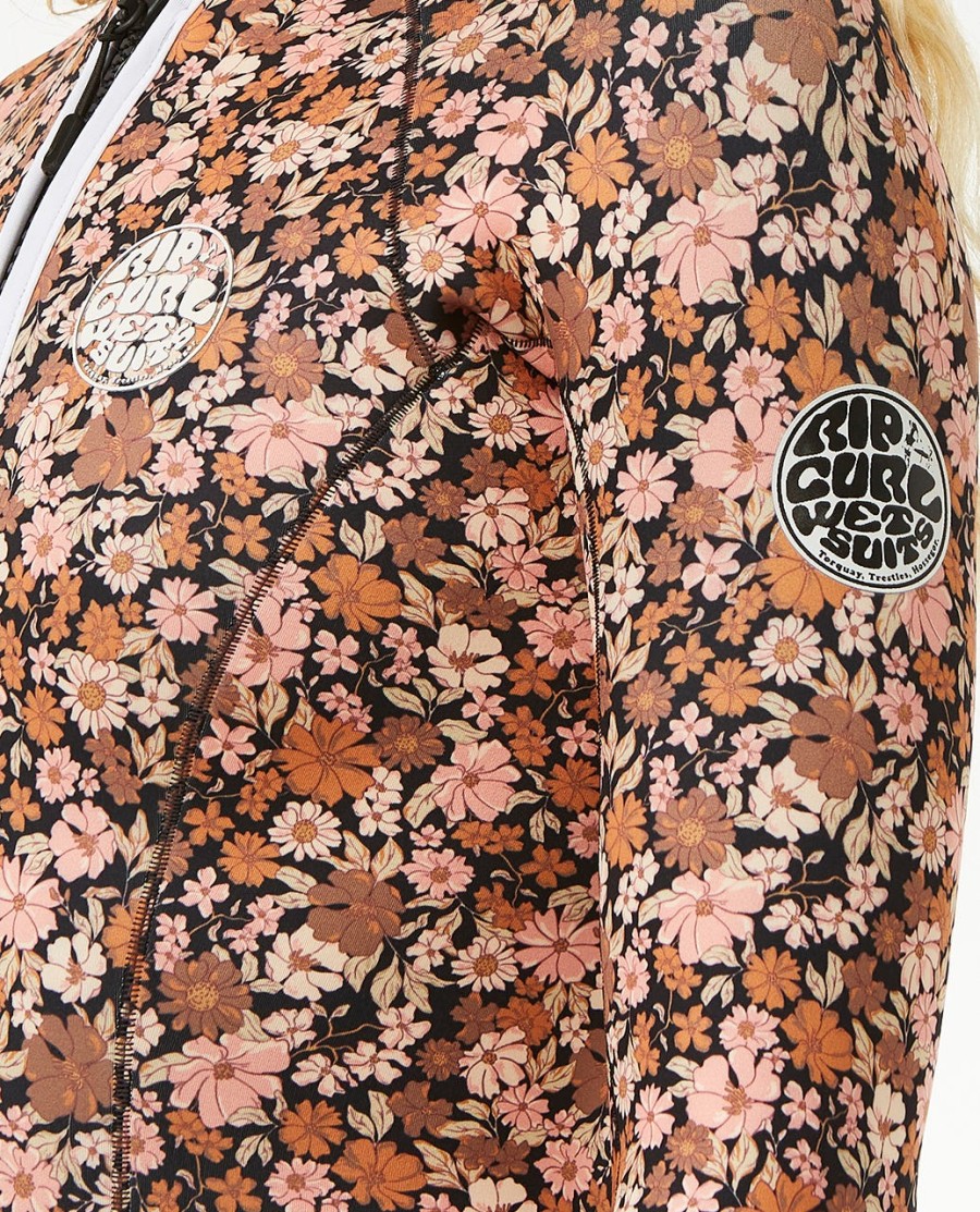 coastal palms g-bomb manga comprida hi cut springsuit