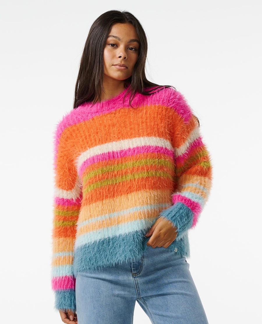 hibisco calor chunky stripe malha