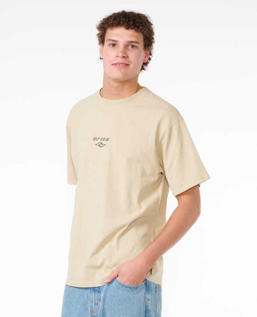 fade out embroid tee