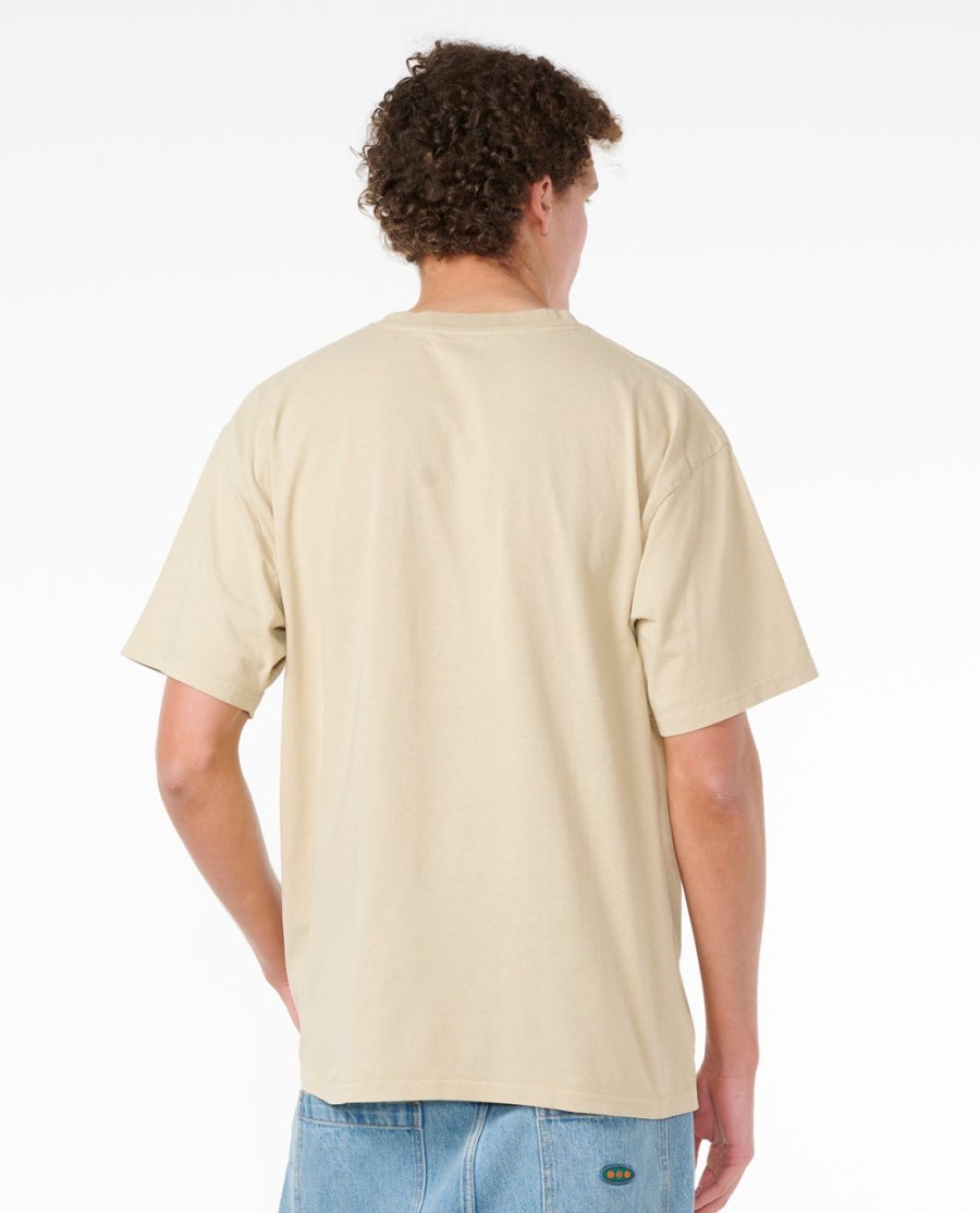fade out embroid tee