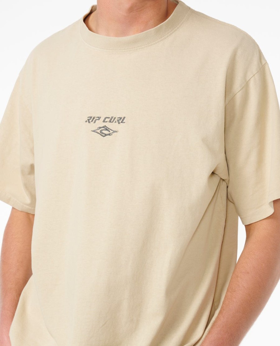 fade out embroid tee