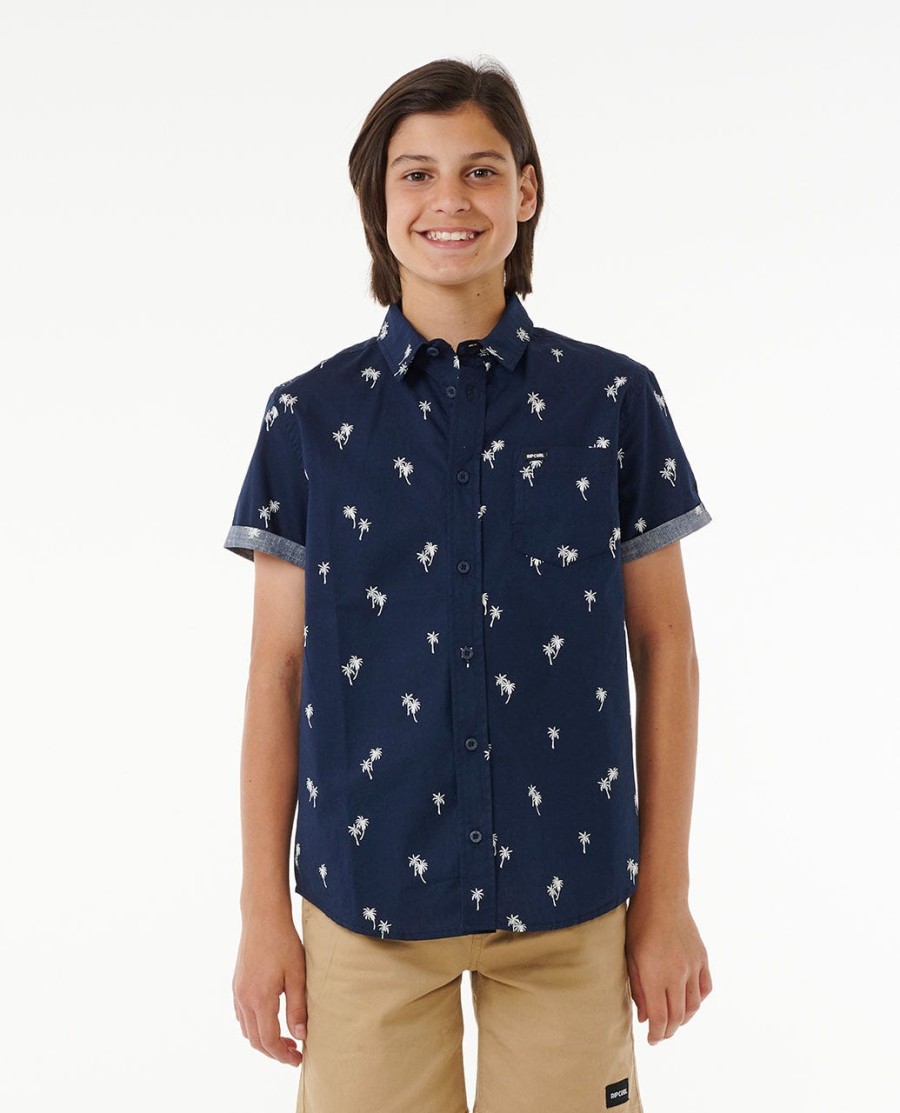 camisa paradise palms-rapaz 8-16 anos