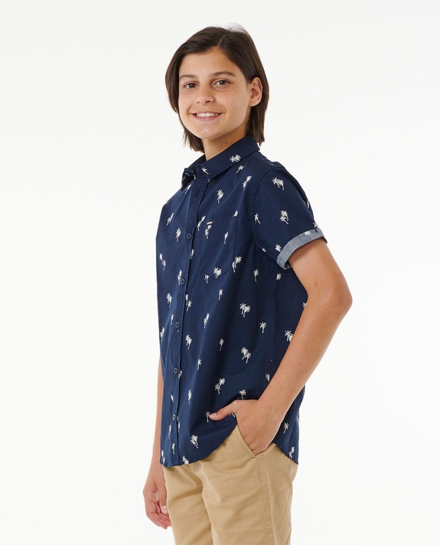 camisa paradise palms-rapaz 8-16 anos