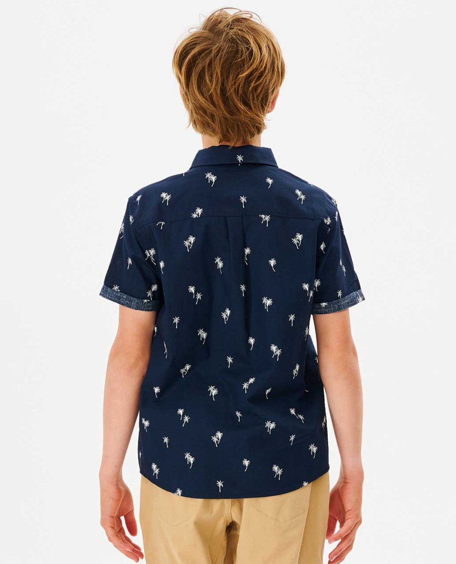 camisa paradise palms-rapaz 8-16 anos
