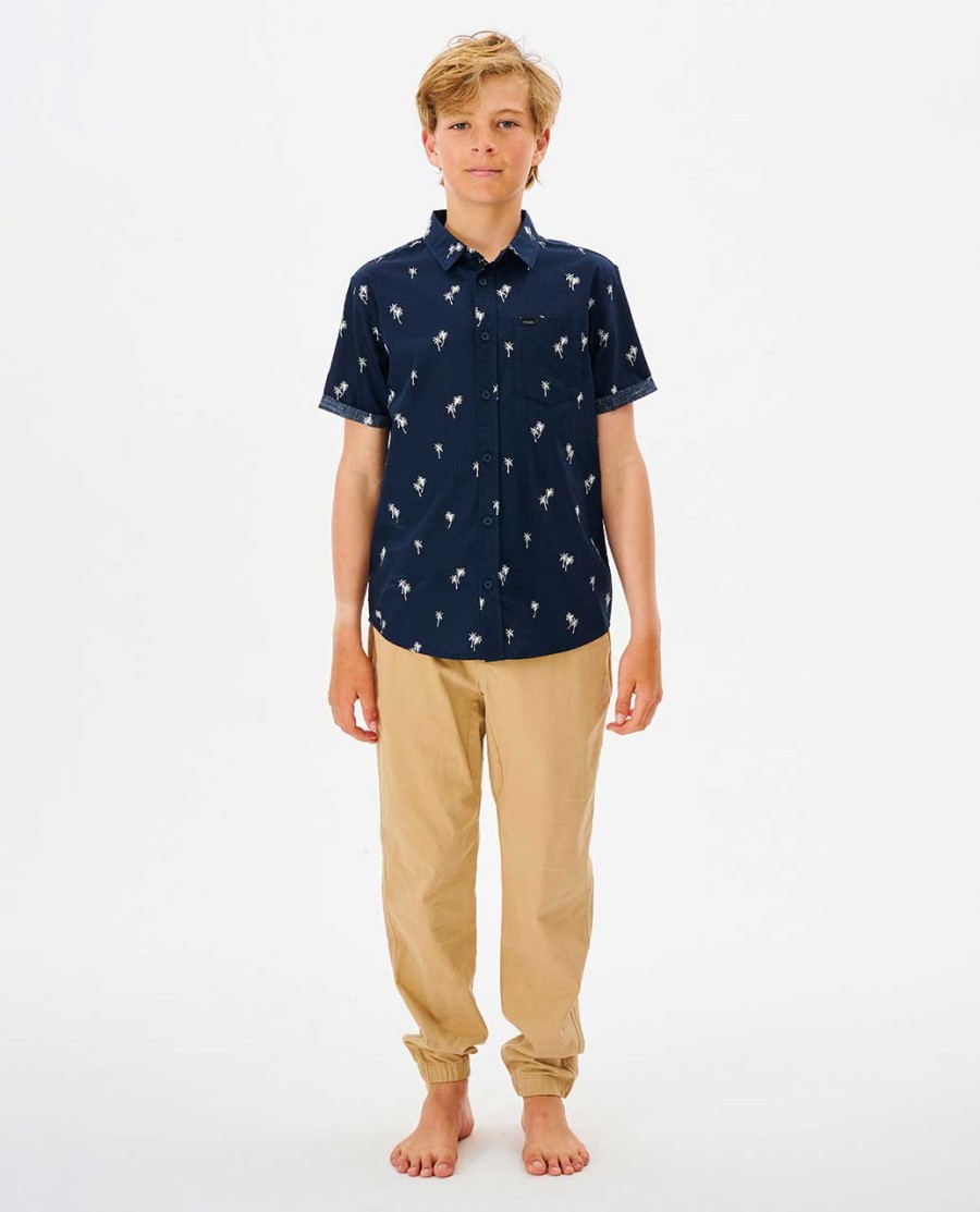 camisa paradise palms-rapaz 8-16 anos