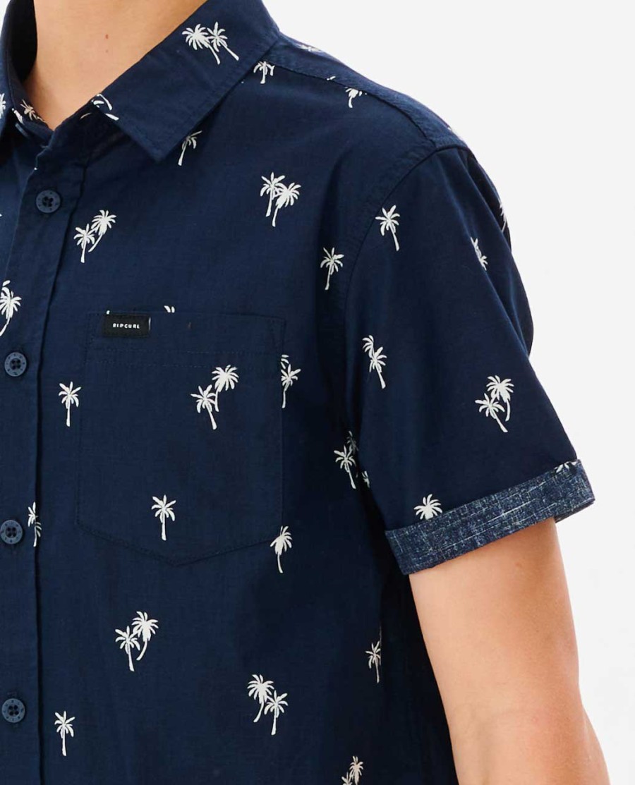 camisa paradise palms-rapaz 8-16 anos
