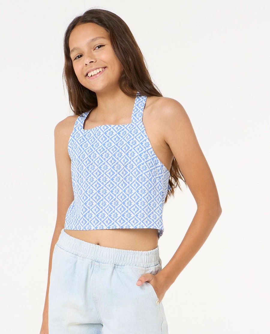 blissy woven top-menina 8-14 anos