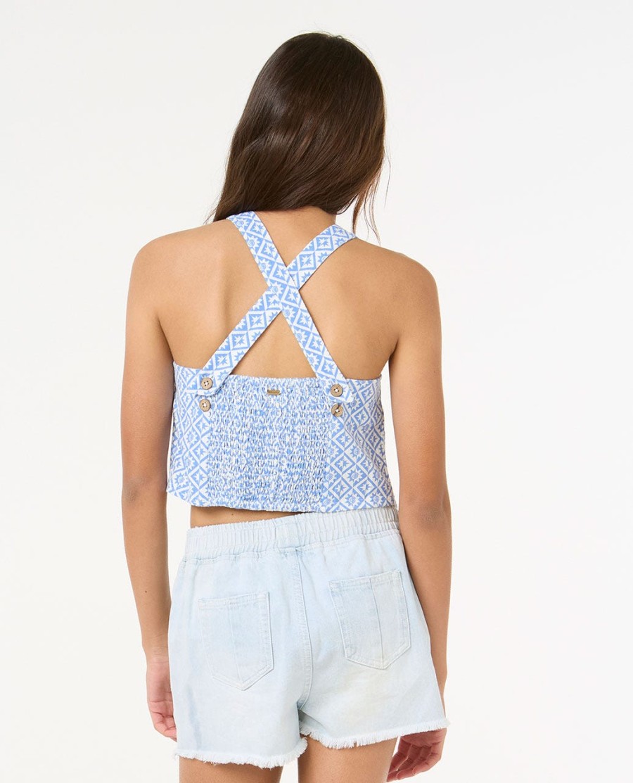 blissy woven top-menina 8-14 anos