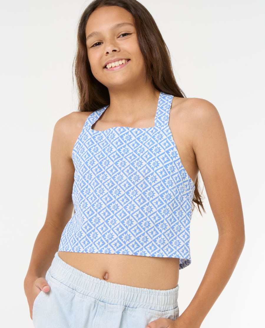 blissy woven top-menina 8-14 anos