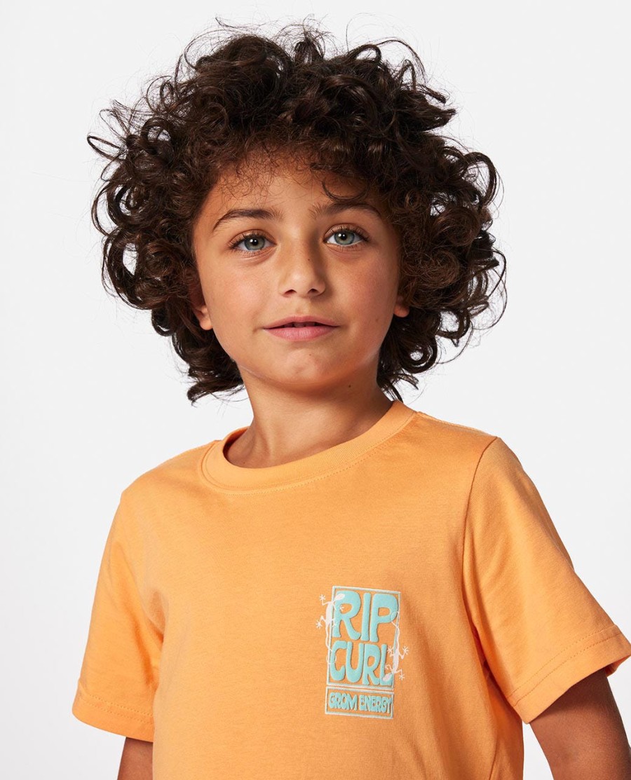 grom energy logo tee-rapaz 2-8 anos
