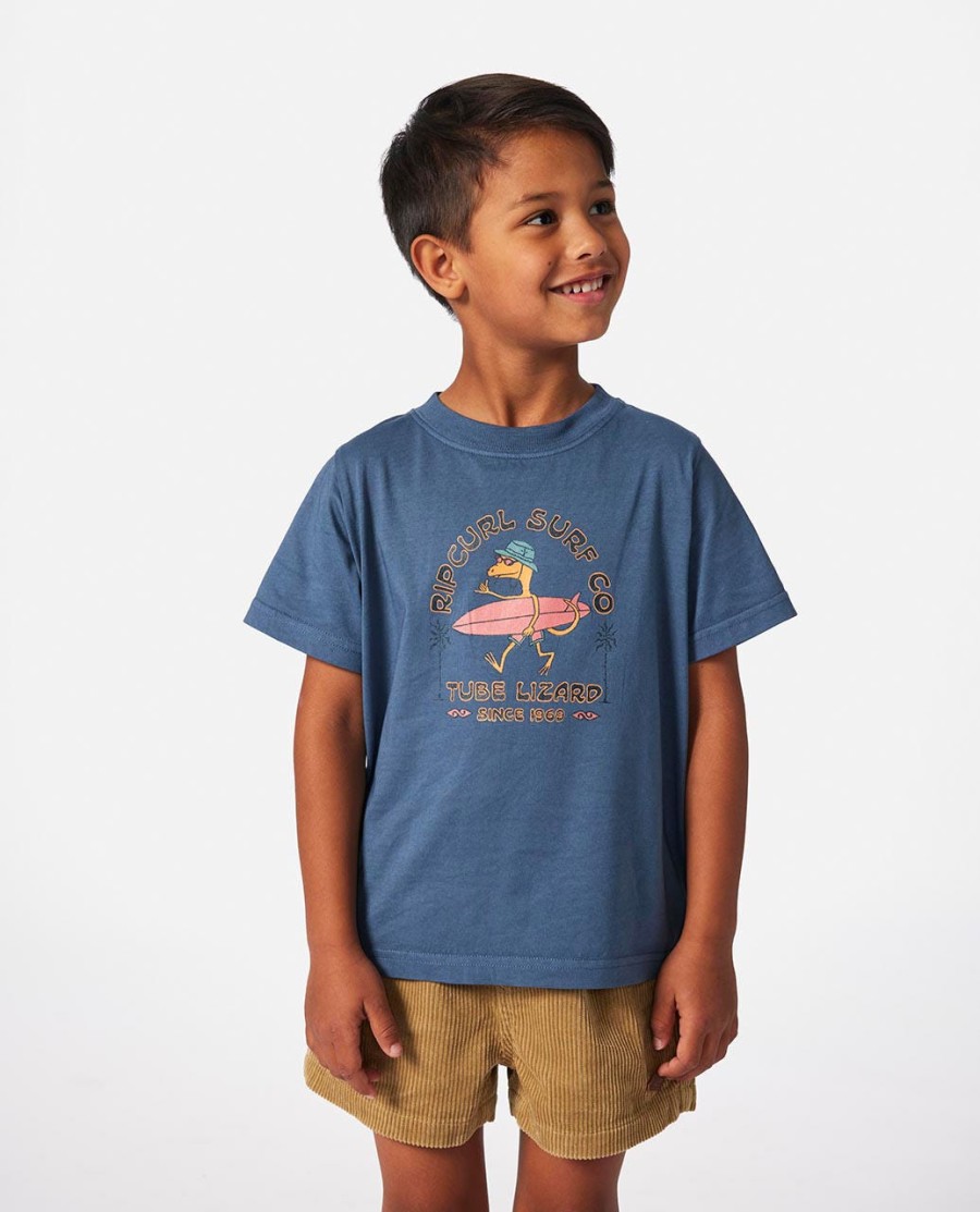 grom energy lizard tee-rapaz 2-8 anos