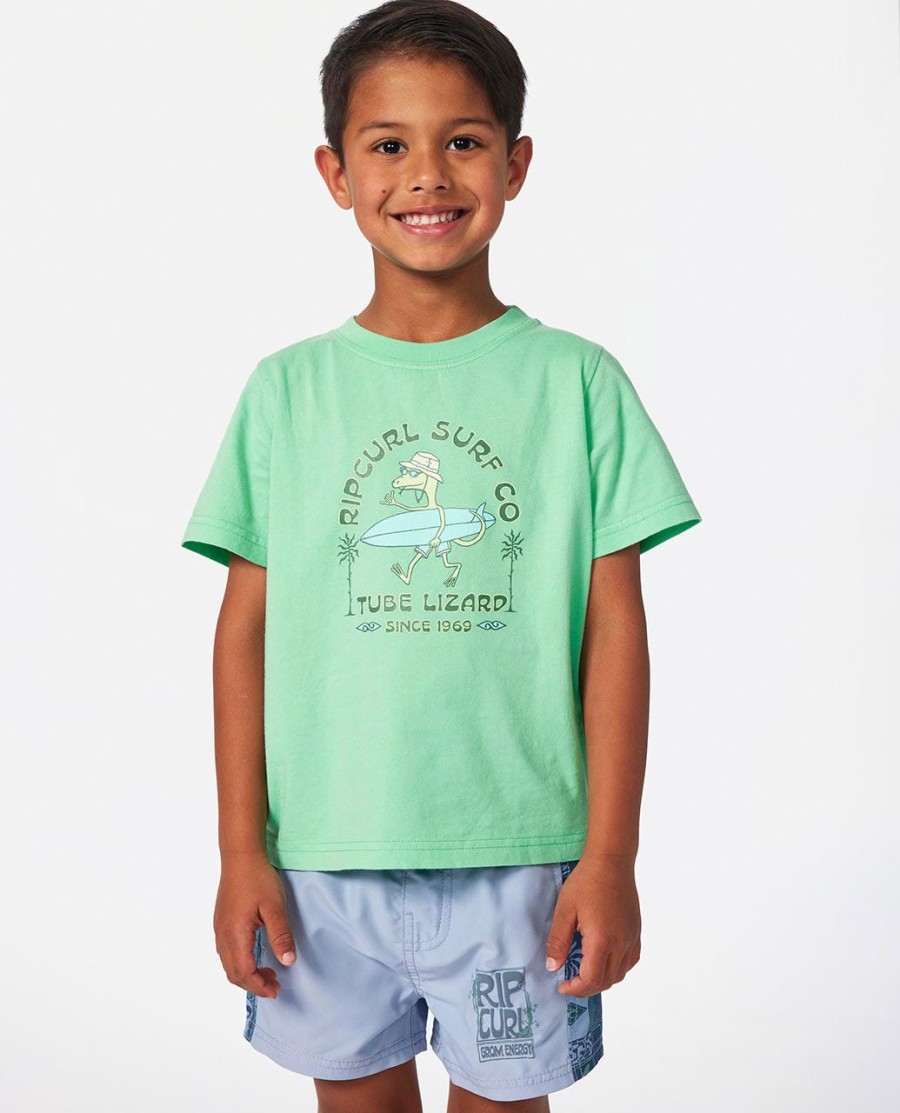 grom energy lizard tee-rapaz 2-8 anos