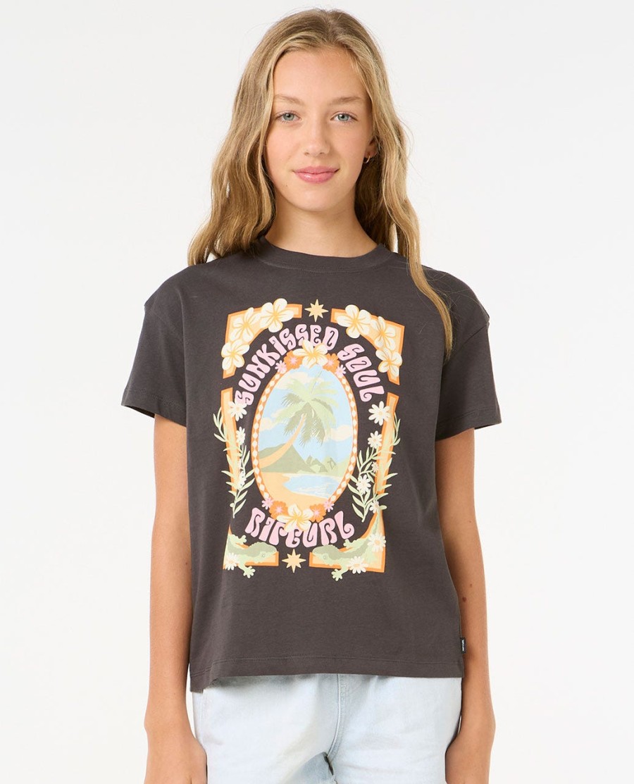 island bliss art tee-menina 8-14 anos