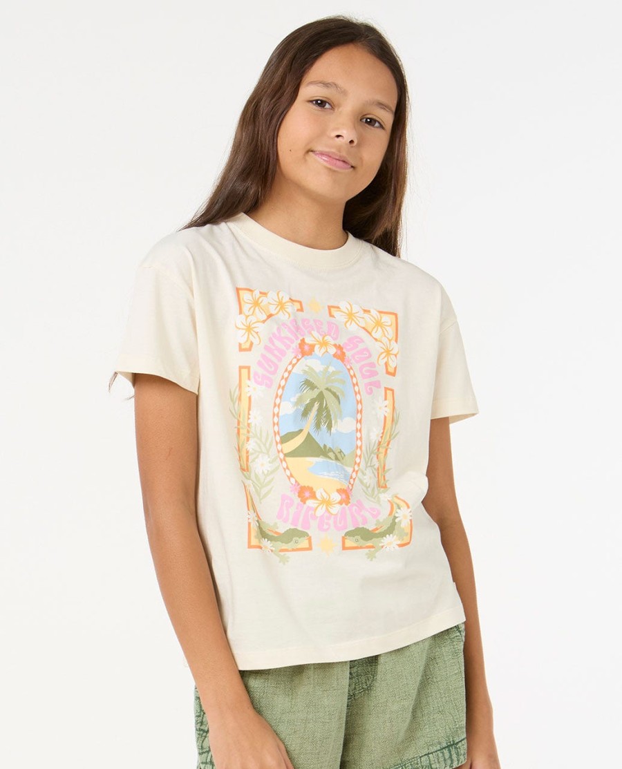 island bliss art tee-menina 8-14 anos